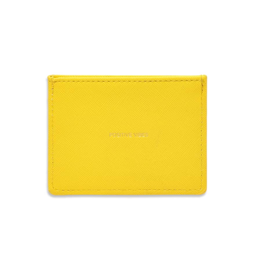 Estella Bartlett  Yellow 'Positive Vibes' Card Holder