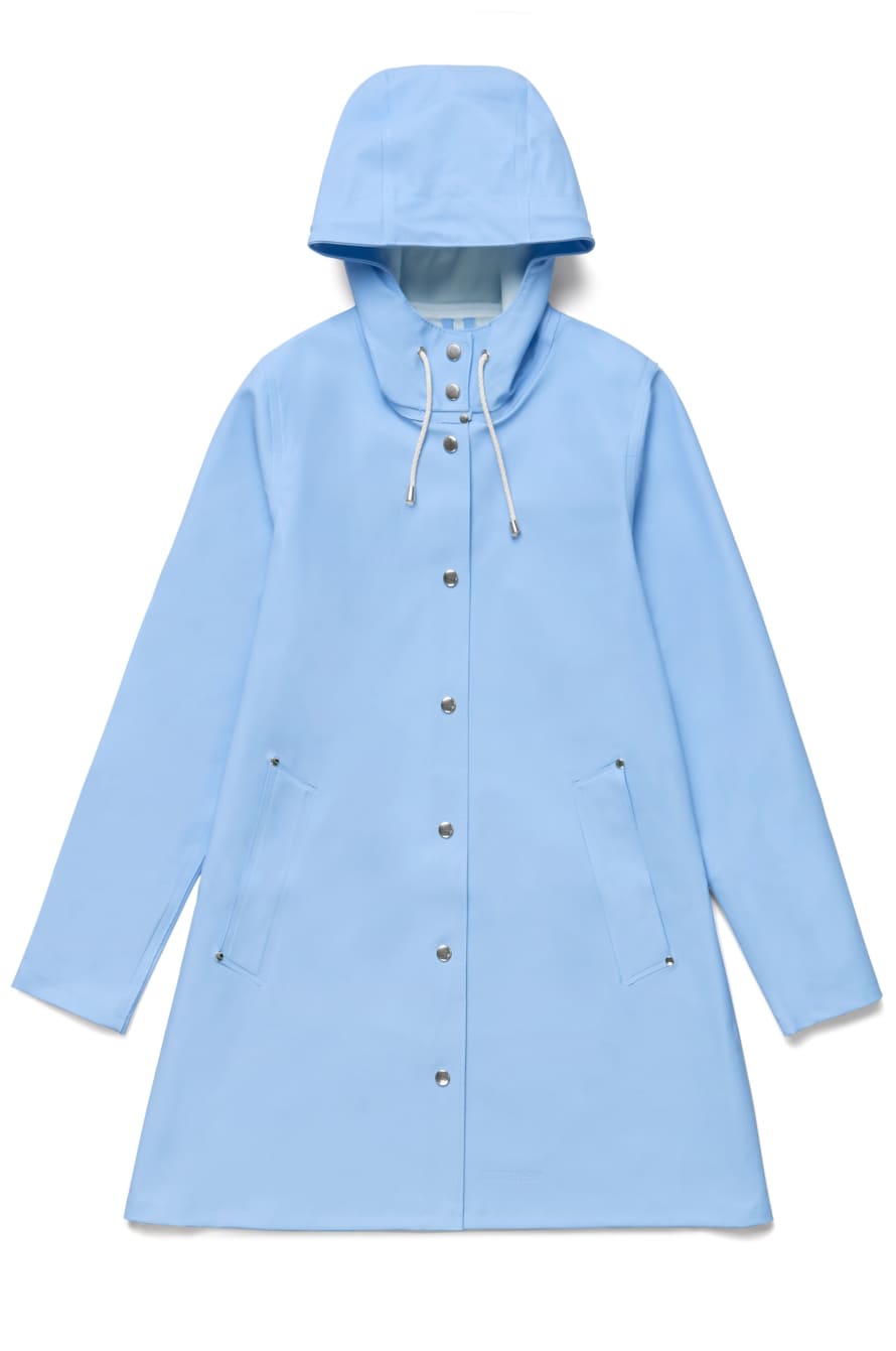 Stutterheim Blue Fog Womens Mosebacke Raincoat