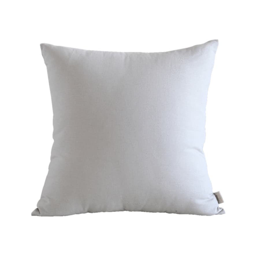 TISSH Pale Grey Mono Cotton Cushion