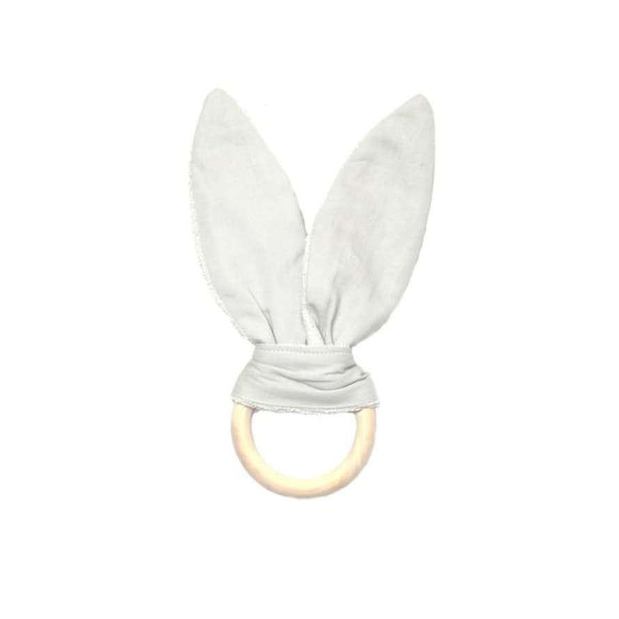 FABELAB Grey Bunny Ears Animal Teether 