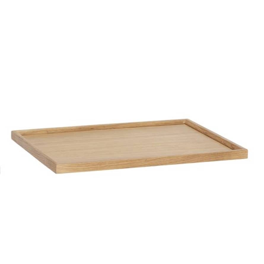Hubsch Large Oak Wood Square Serving Tray 