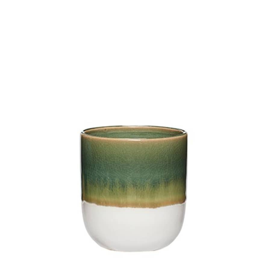 Hubsch Green Ceramic Tumbler 