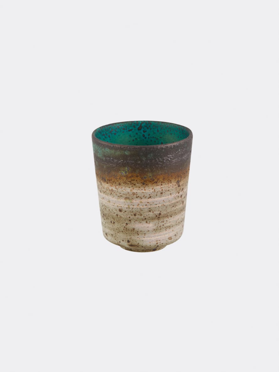 Casa Alegre Blue/Green Thick Textured Sauvage Mug