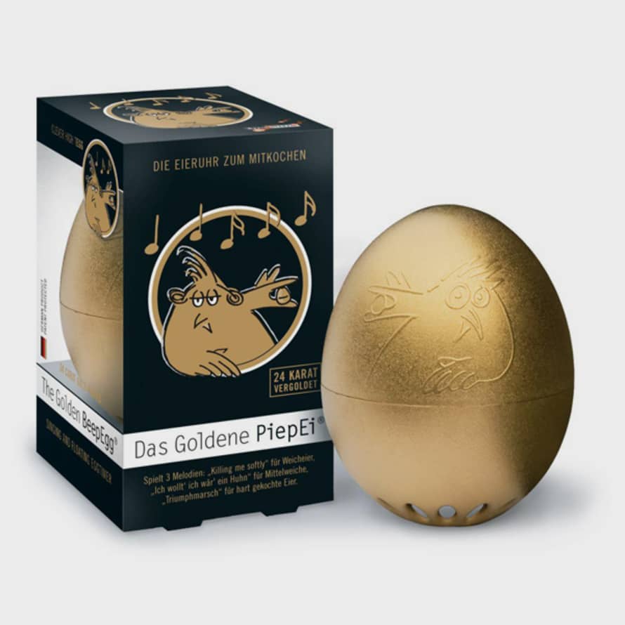 Brainstream Golden BeepEgg® Gold Plated Egg Timer