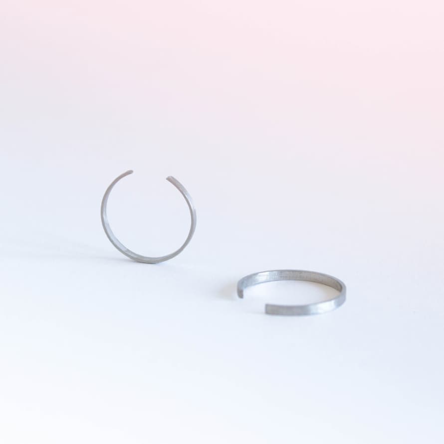 Stainless Steel Laser Cut Pinwheel Ring