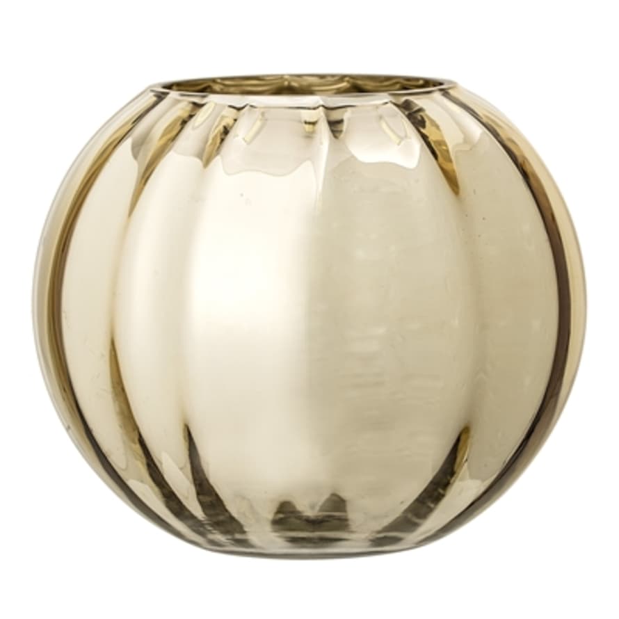 Bloomingville Golden glass vase