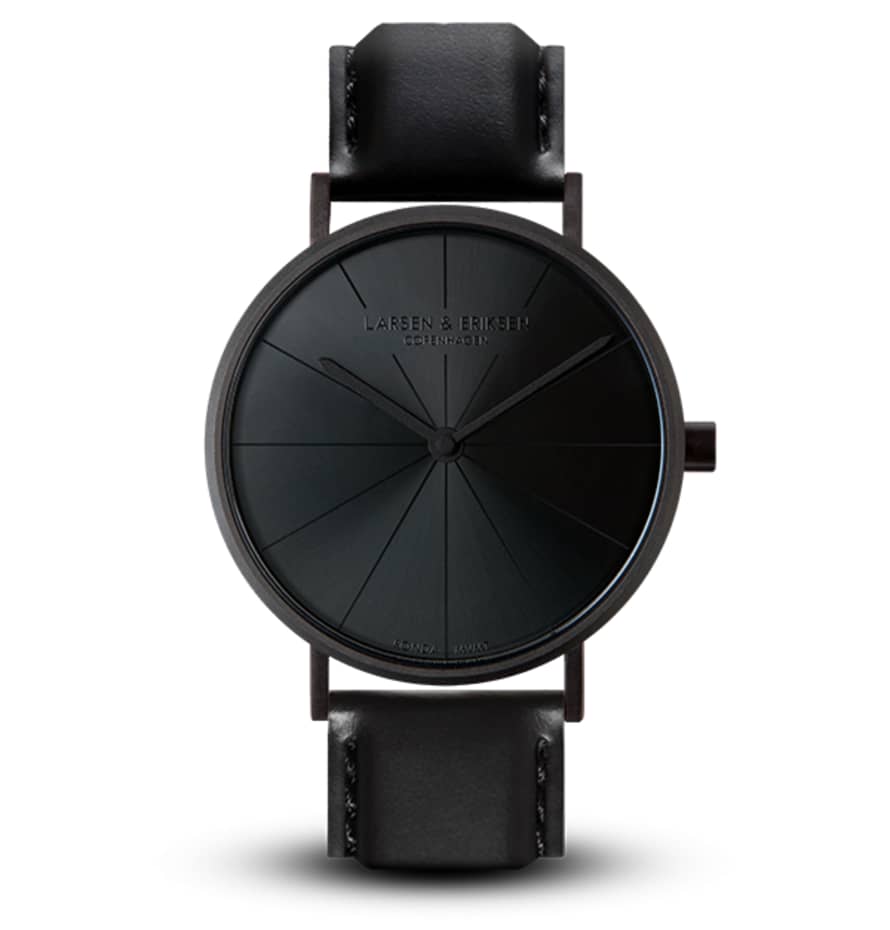 Larsen & Eriksen Black 41 mm Absalon Watch