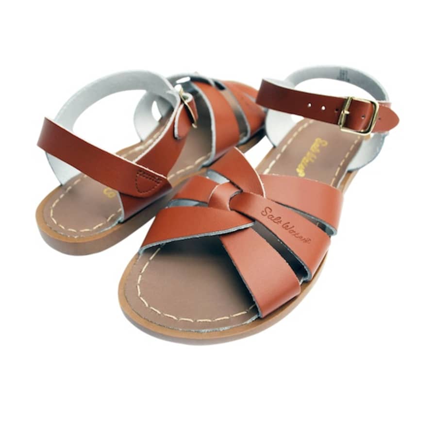 Salt-Water Saltwater Original Kids Sandals/Tan