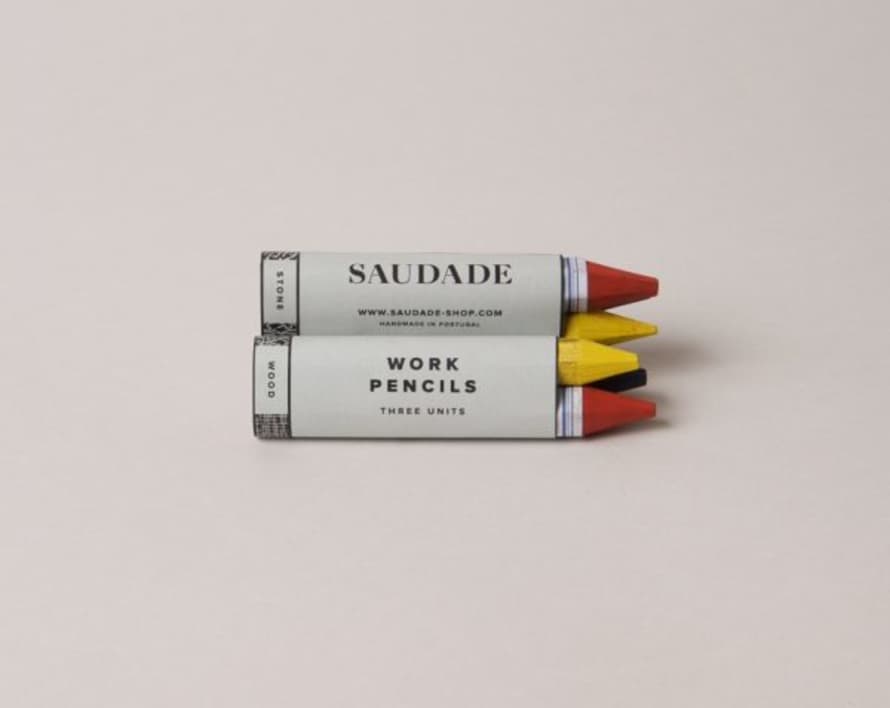 Saudade Red Blue and Yellow Builders Pencil