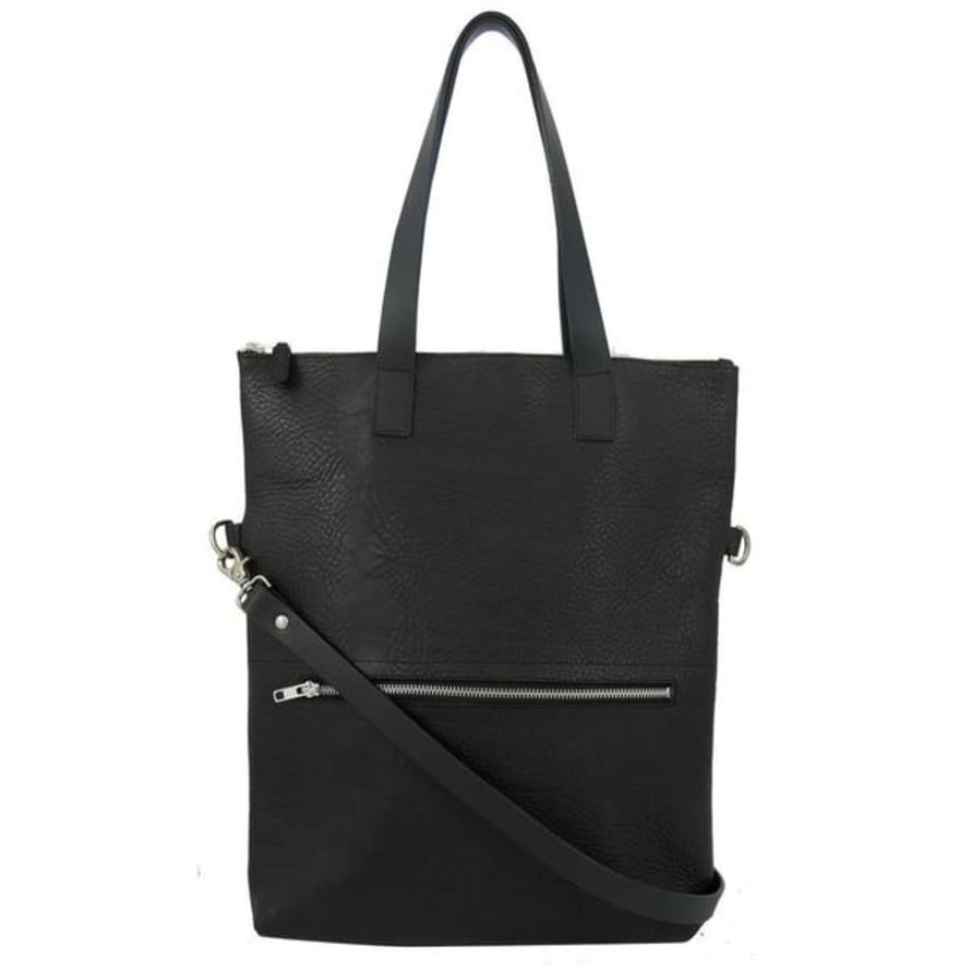 Kate Sheridan Black Zip Top Tote Bag