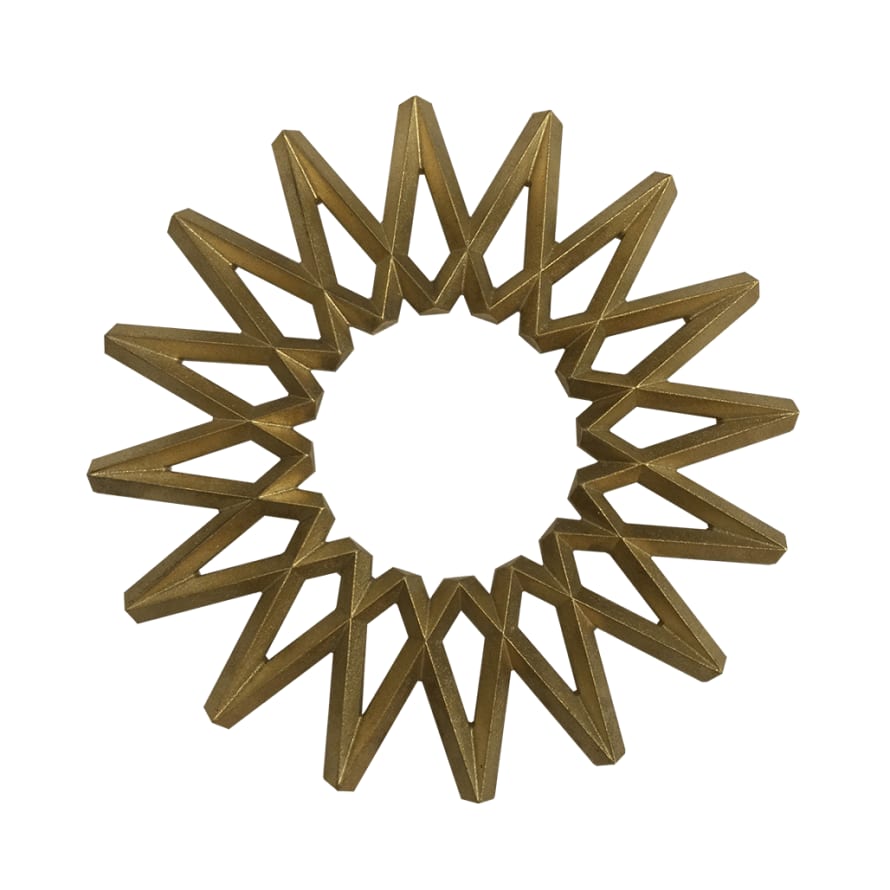 Futagami Japanese Brass Trivet in Galaxy Shape