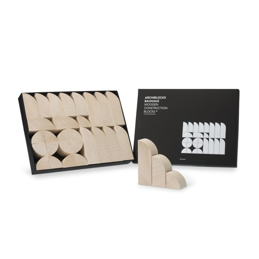 Cinqpoints Construction Game In Wood - Archiblocks Bauhaus