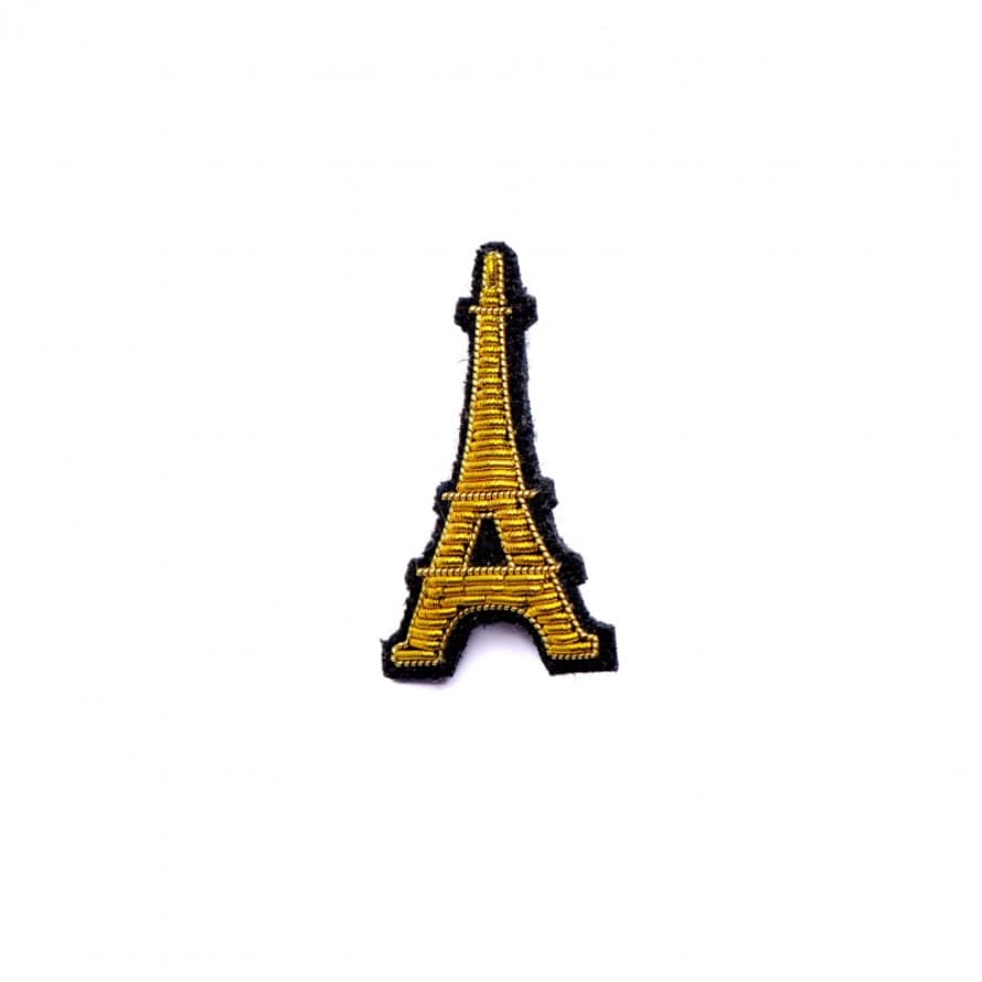 Macon & Lesquoy Hand Embroidered Eiffel Tower Brooch