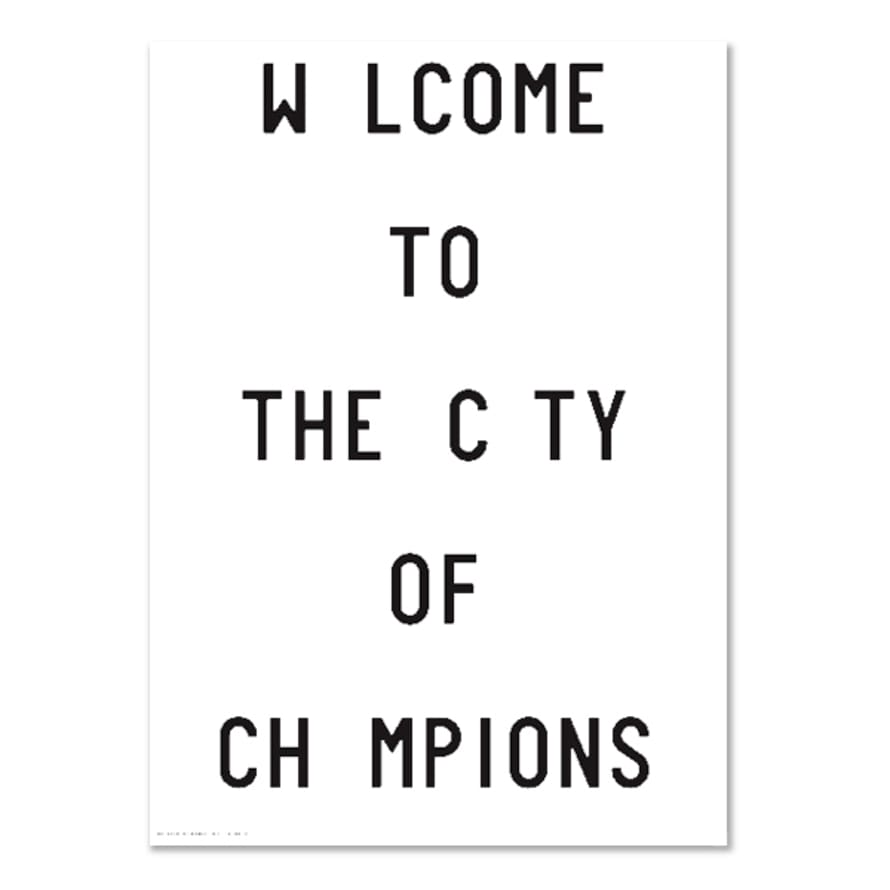 PLTY Caledonia Jane - Welcome To The City Of Champions Poster - 70x100 cm