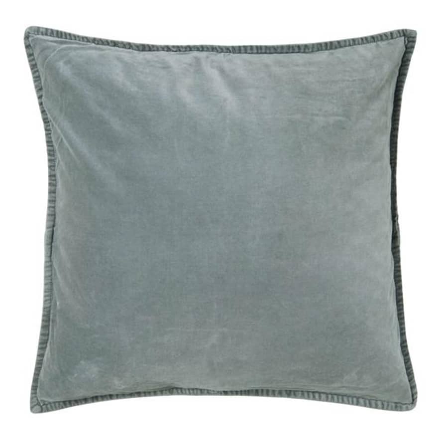 Ib Laursen Dusky Blue Velvet Cushion