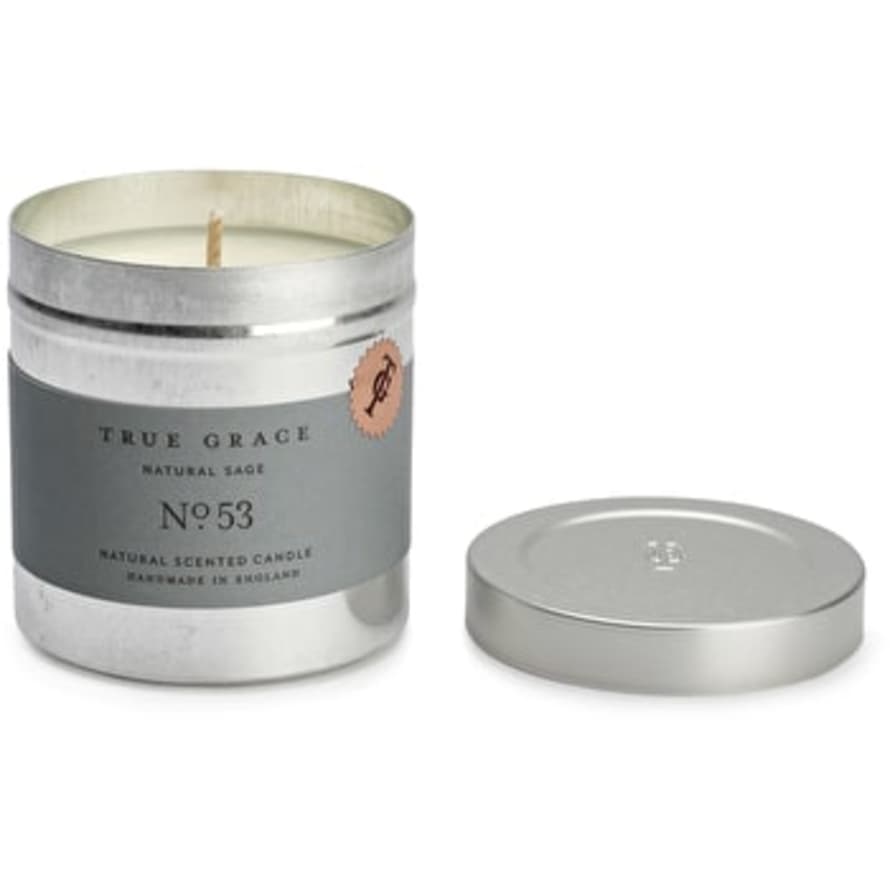 True Grace Natural Sage Tin Candle