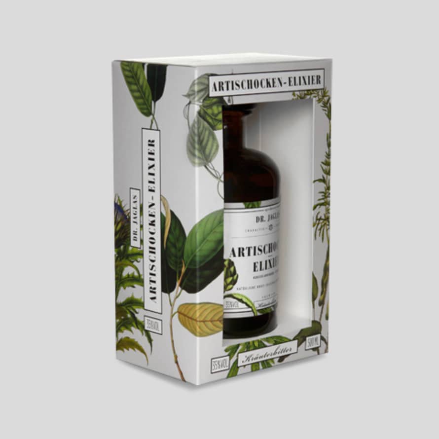 Dr. Jaglas Artischocken Elixier Premium Bitter Herbal Drink 35% vol in Gift Box  - 500 ml