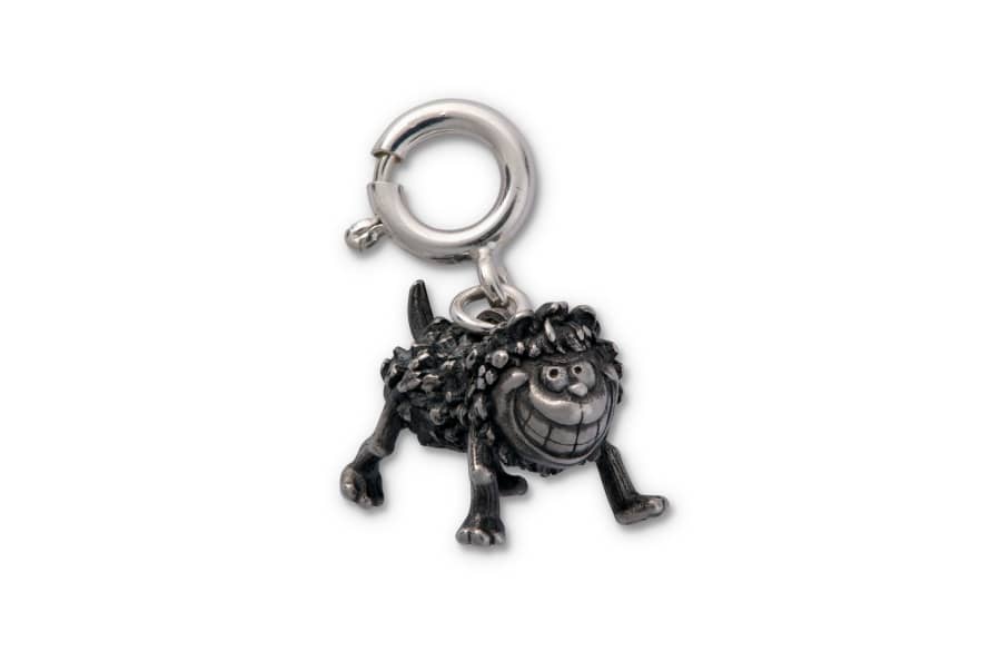 LICENSED TO CHARM Standing Gnasher  Beano Sterling Silver Charm