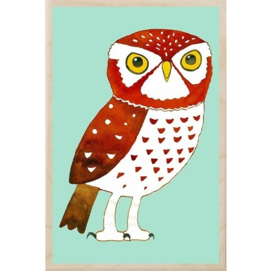 The Wooden Postcard Company Little Owl Wooden Postcard