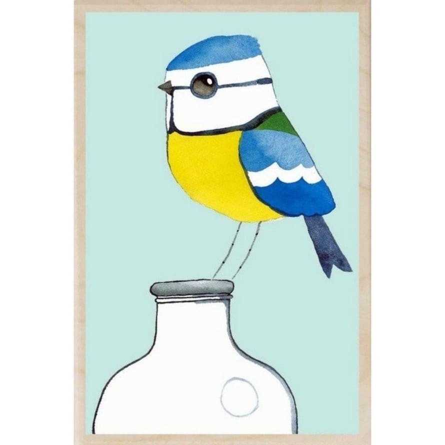 The Wooden Postcard Company Blue Tit Wooden Postcard