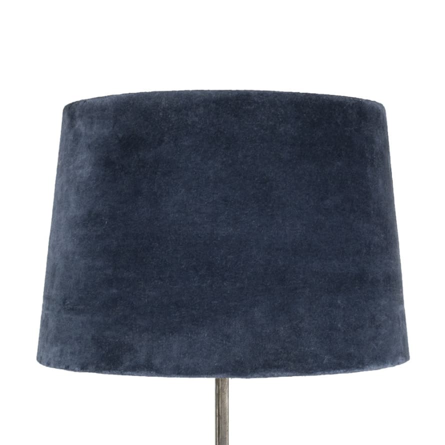 Luma Blue Small Velvet Lampshade 