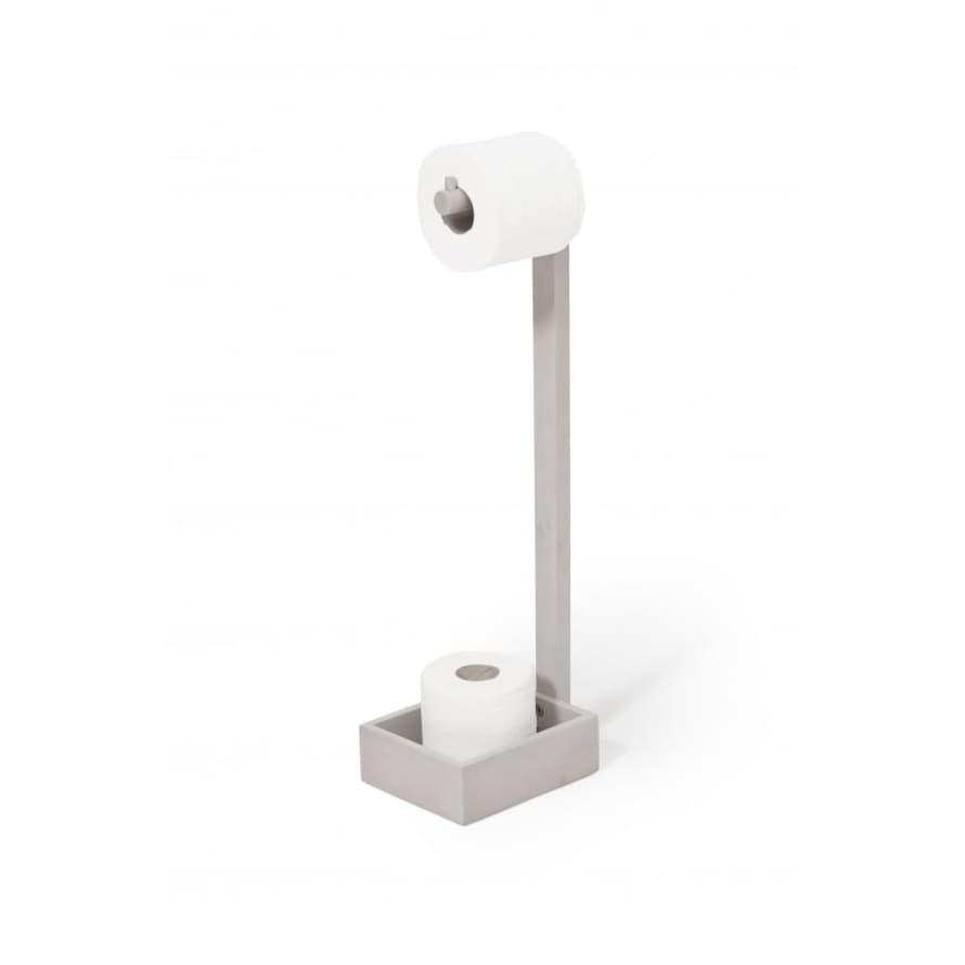 Wireworks Oyster White Mezza Freestanding Toilet Roll Holder