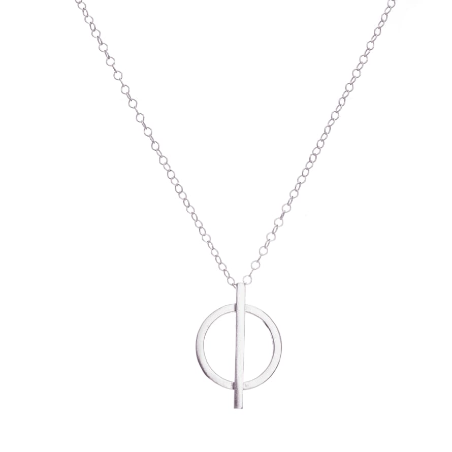 Posh Totty Designs Sterling Silver Circle Bar Necklace