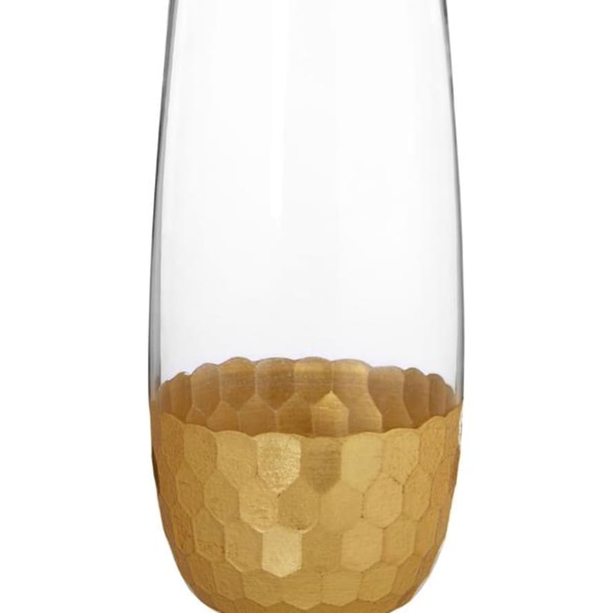The Forest & Co. Gold Honeycomb Highball Glass