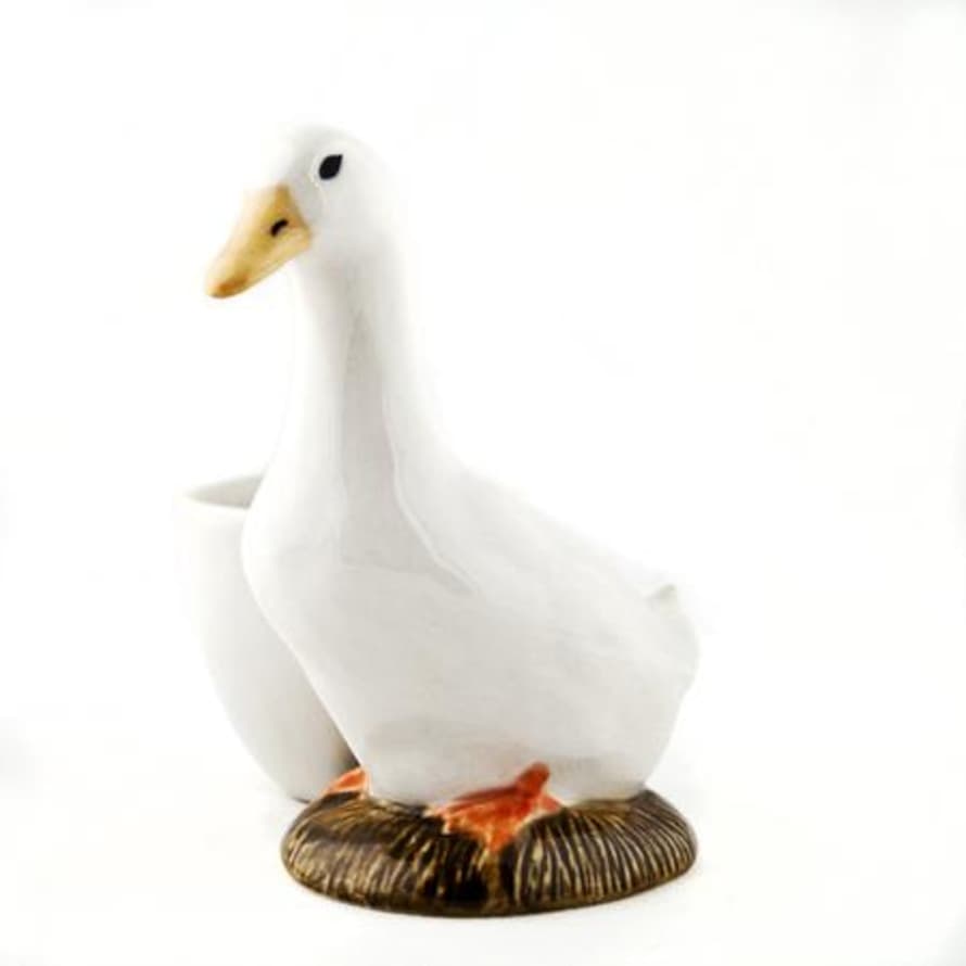 Quail Ceramics Pekin Duck With Egg Cup