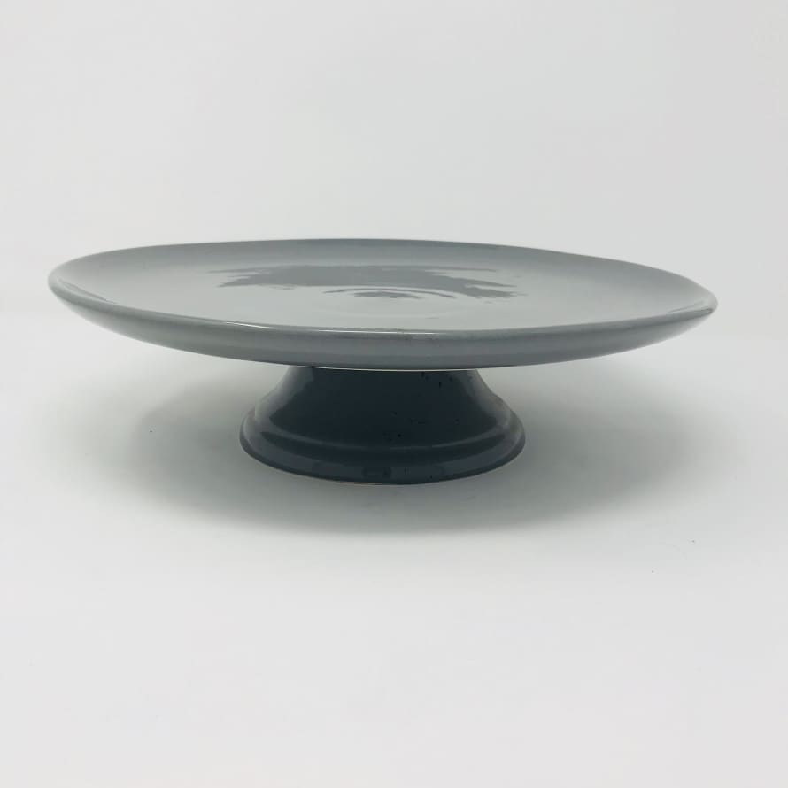 House Doctor Grey Ceramic Cake Stand