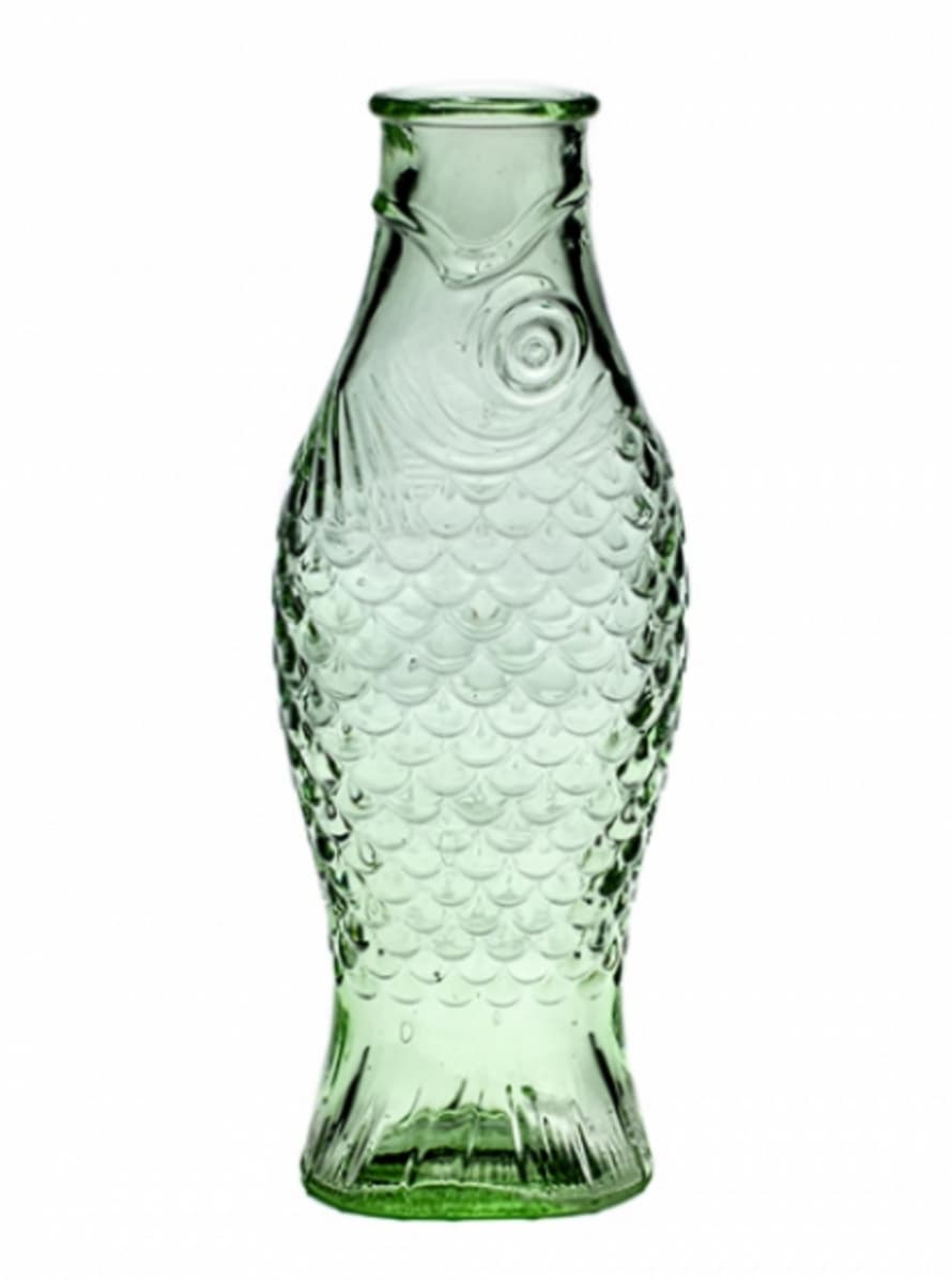 Green Paola Navone Glass Fish Carafe