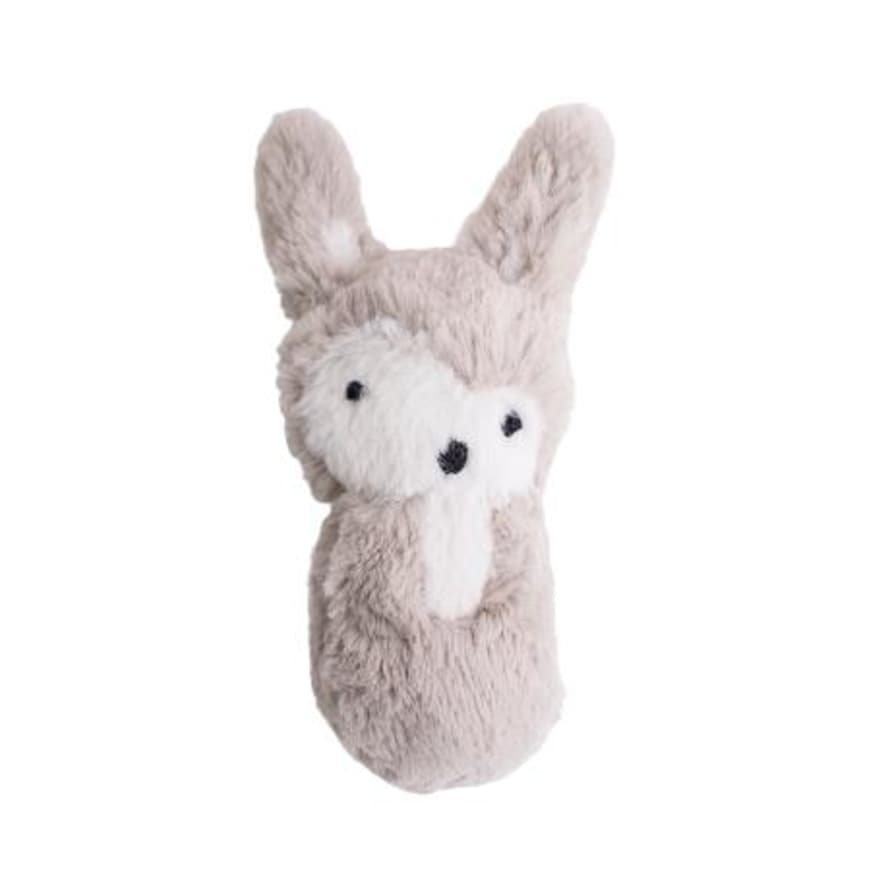 Sebra Feather Beige Plus Rabbit Rattle