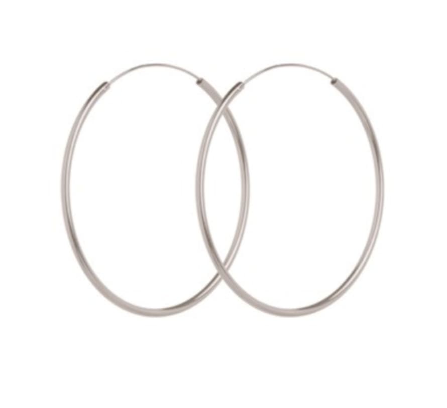 Pernille Corydon 20mm Hoop Earrings Silver