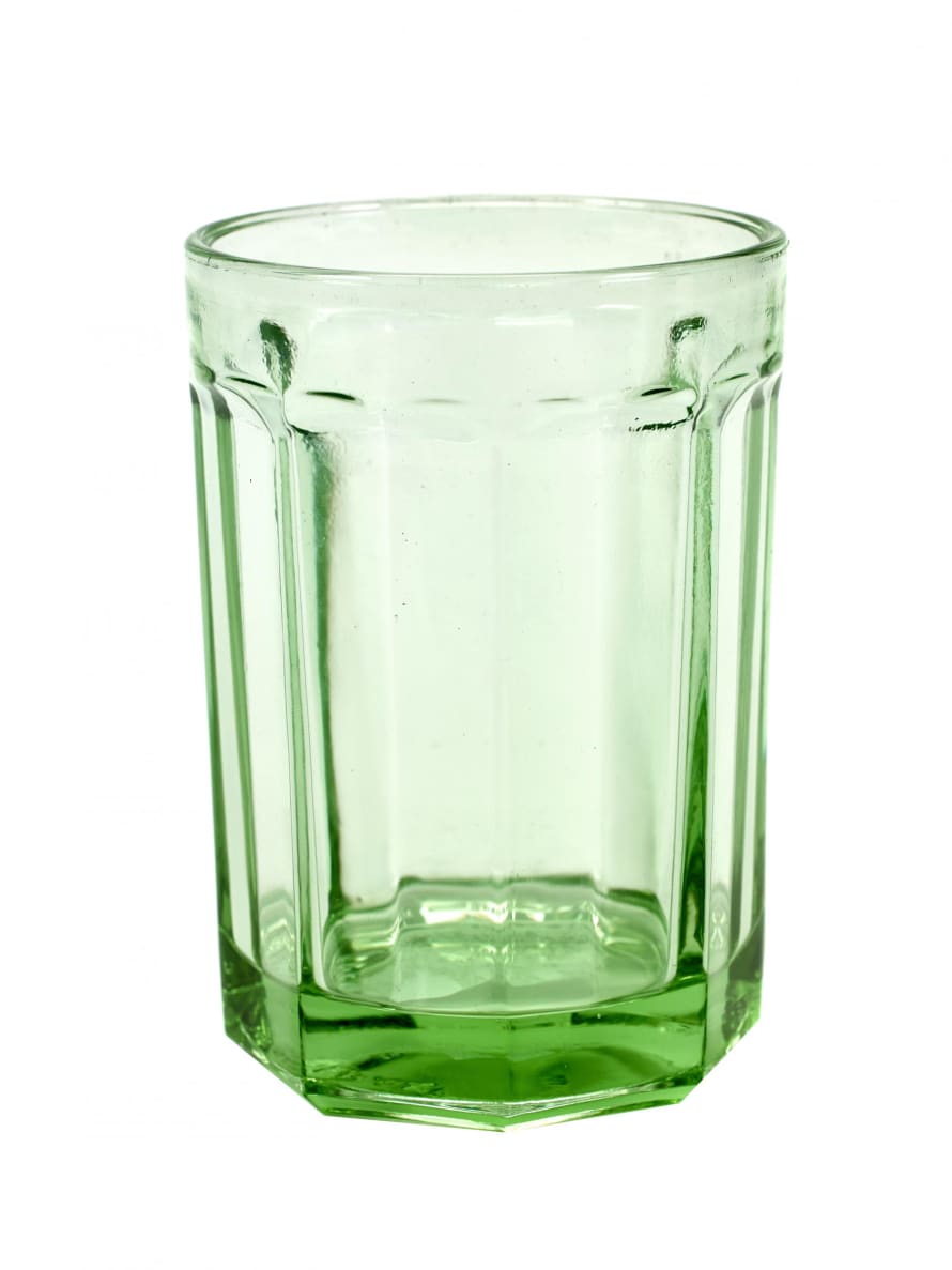 Tumbler Glass by Fish - Transparent Green