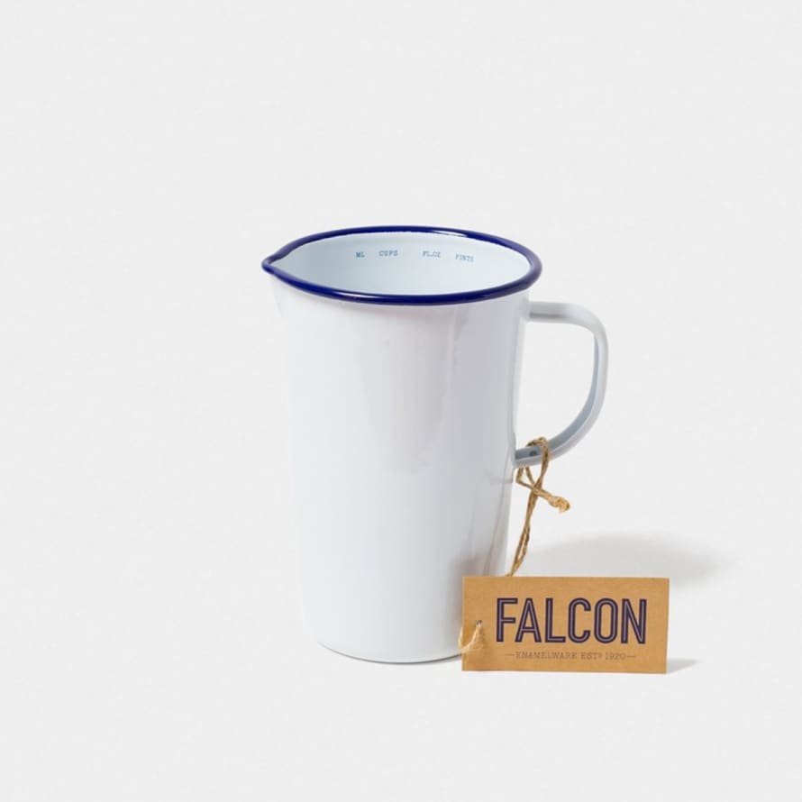 Falcon Enamelware 2pt White Jug