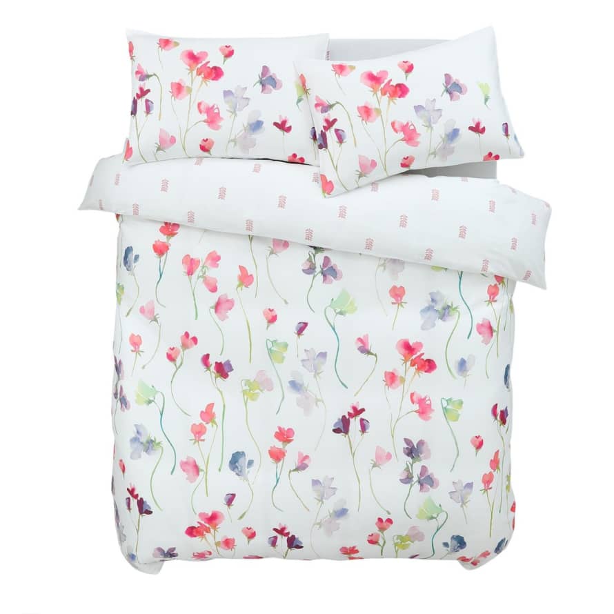 Bluebellgray Double Sweet Pea Duvet And Pillowcase Set