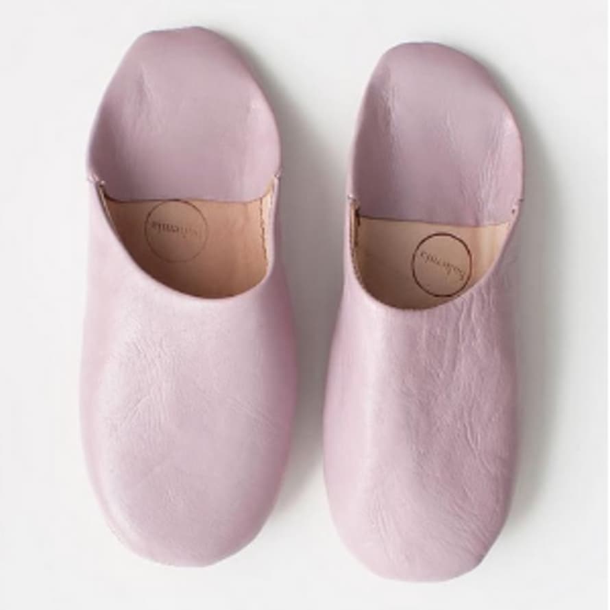 Bohemia Leather Babouche Slipper Vintage Pink Medium