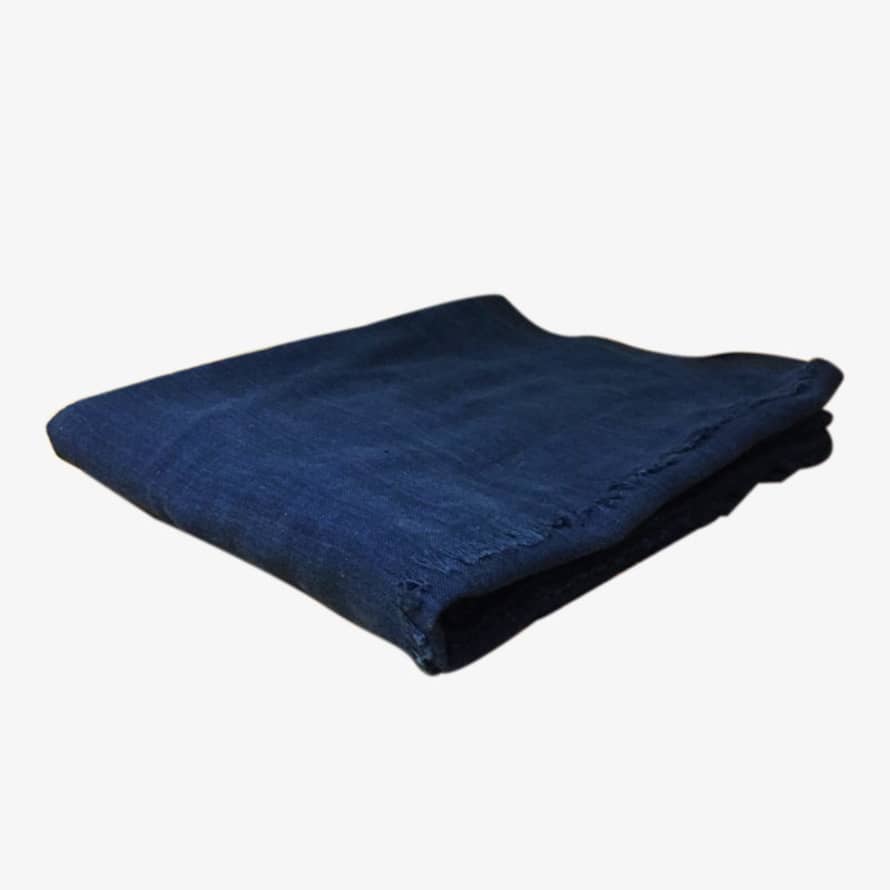 Nous Indigo Khadi Cotton Tablecloth 