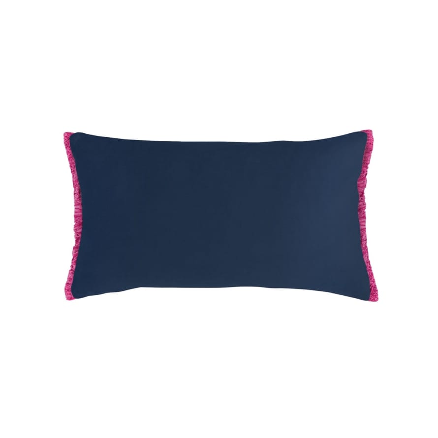 Bluebellgray Midnight Velvet Fringe Cushion