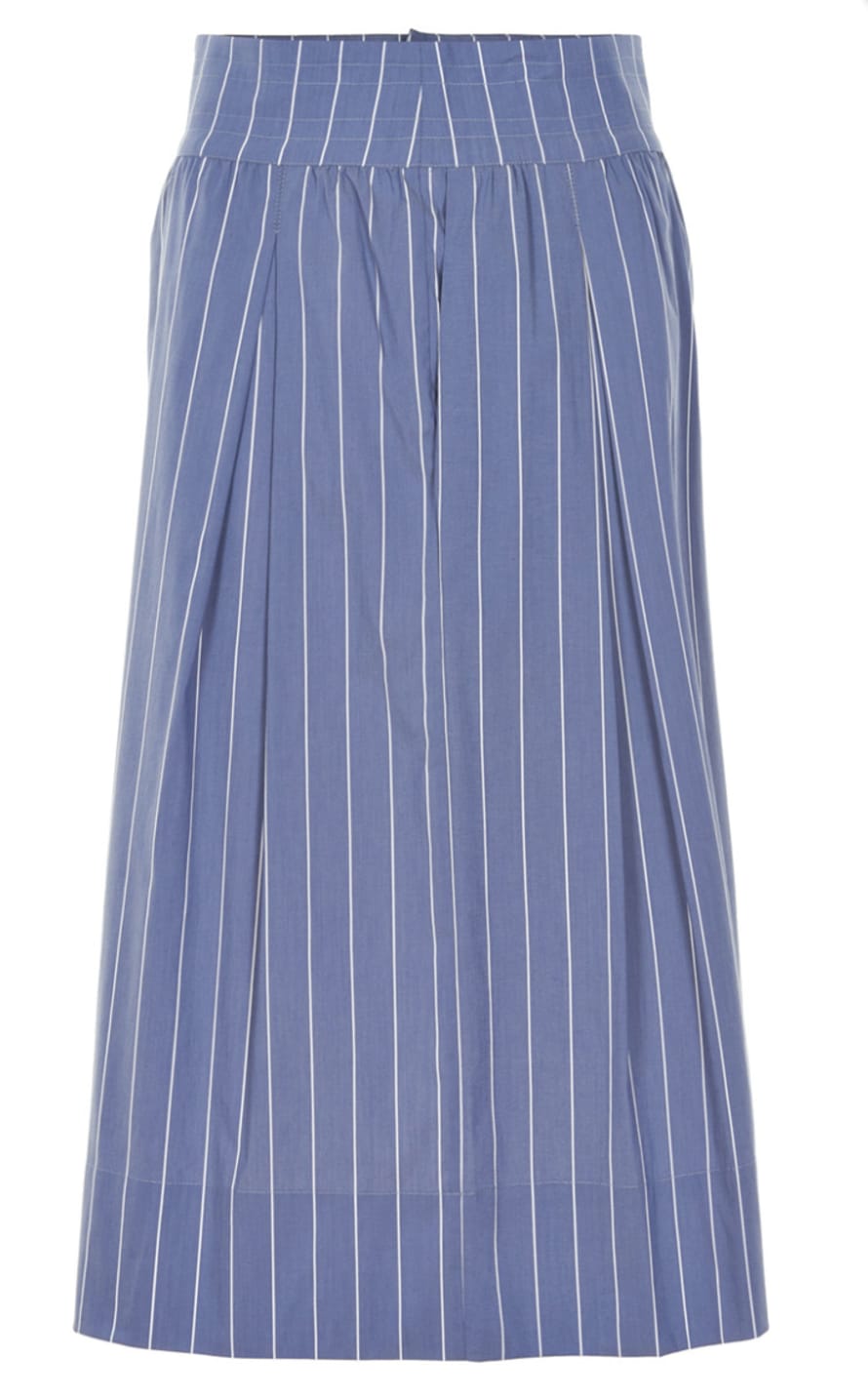 And Less Blue With White Stripes Imola Skirt