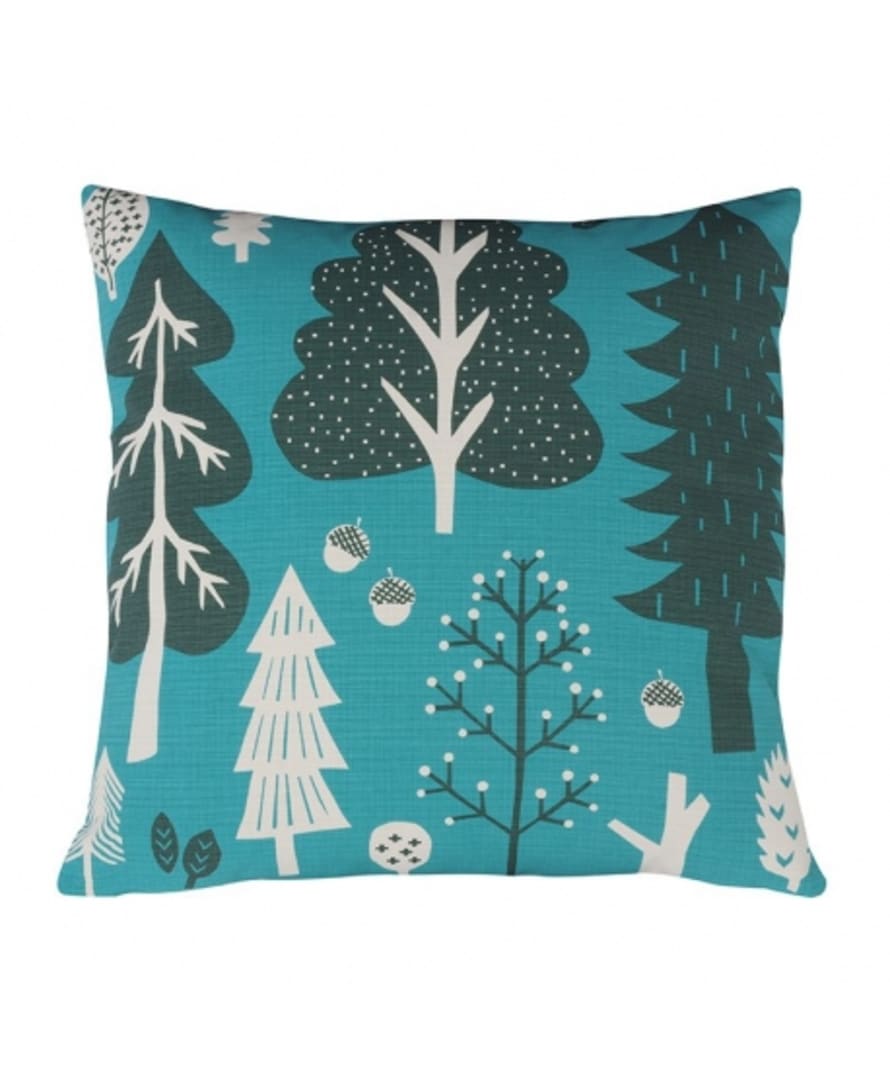 Donna Wilson Turquoise Forest Cushion