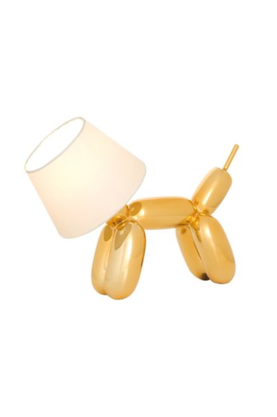 Nordium Gold Balloon Dog Table Lamp