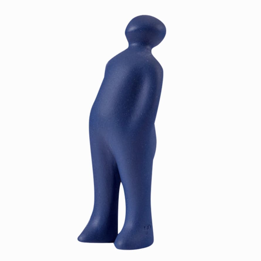 CORES DA TERRA The Visitor Small Cremic Sculpture - 40 Blue Indigotina Black