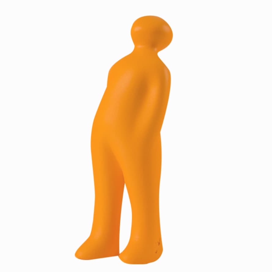 CORES DA TERRA The Visitor Small Cremic Sculpture - 43 Orange Acafrao Clear