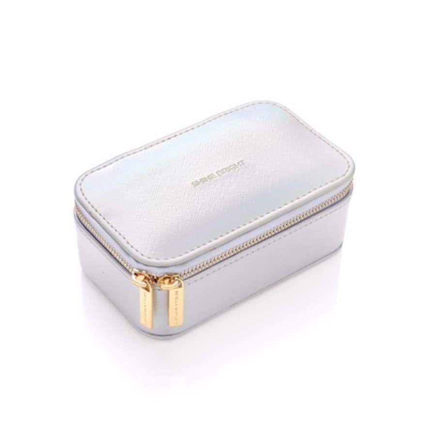 Estella Bartlett  mini Silver leather look Shine Bright Jewellery Box