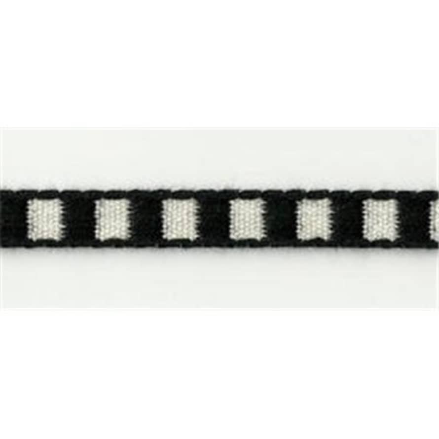 Black Quare Woven Ribbon