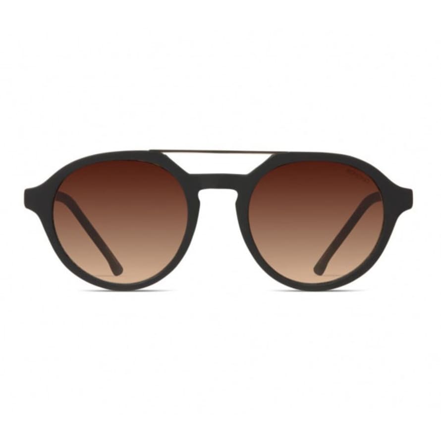 Komono Harper Unisex Black Sunglasses