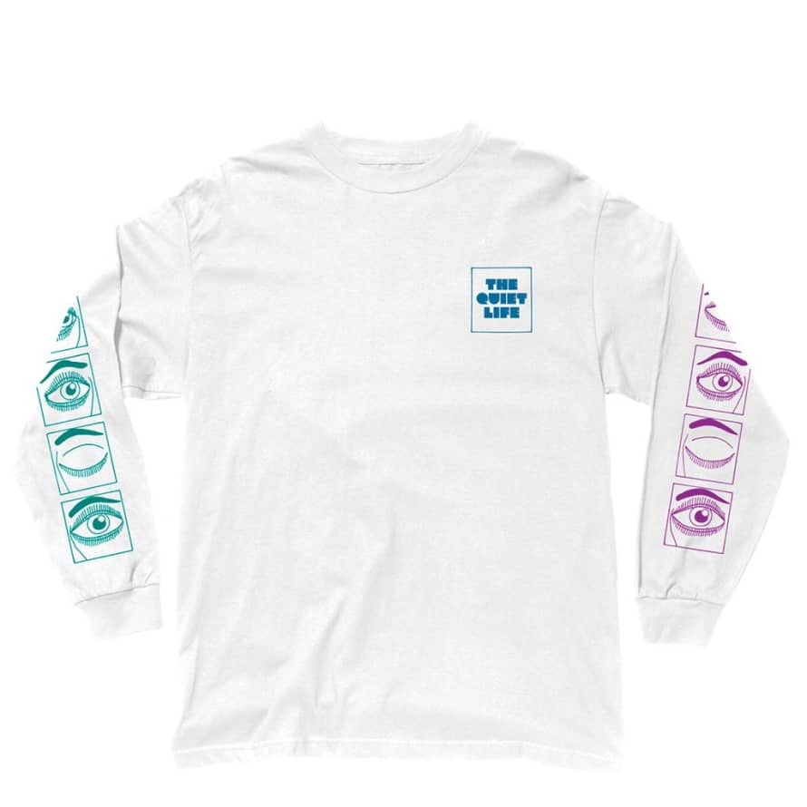 The Quiet Life White Blink Long Sleeves Tee