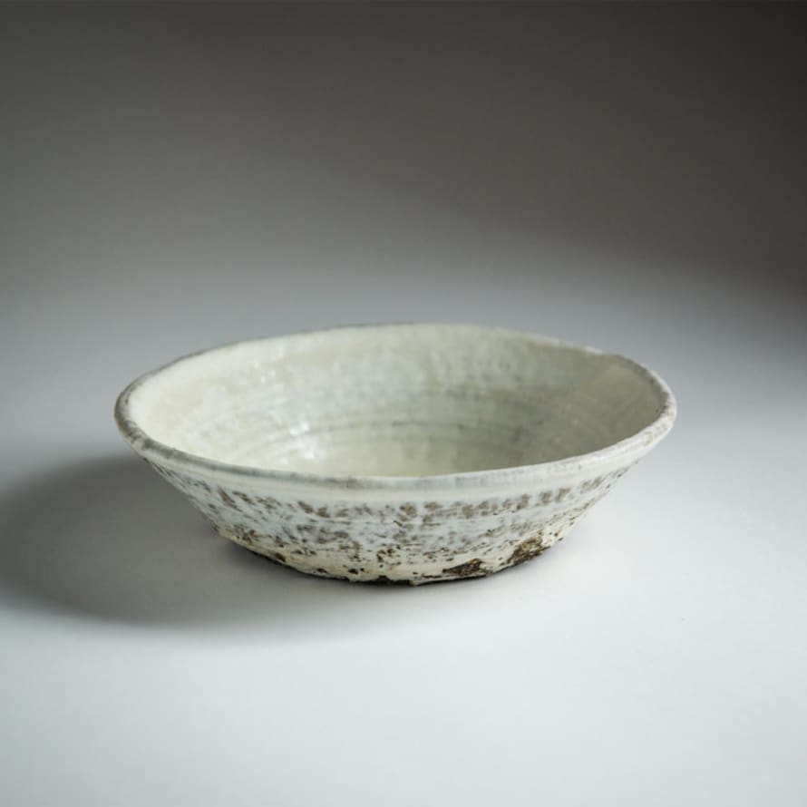 Jerome Hirson Small glazed stoneware bowl D 17cm / white