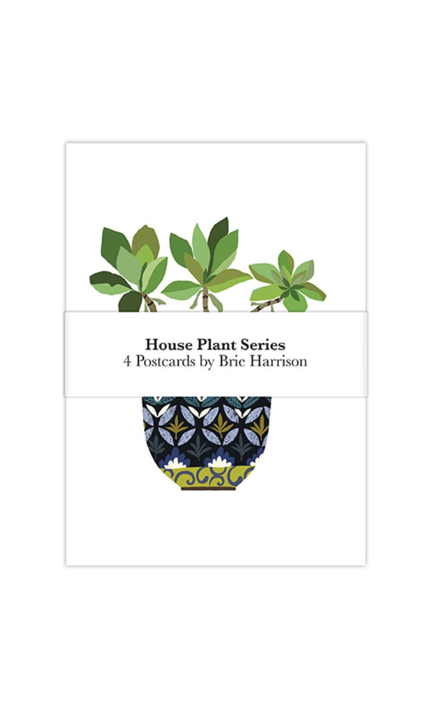 Brie Harrison  Pack Of 4 House Plant Series Postcards 